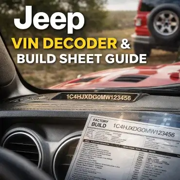 Jeep VIN decoder and build sheet