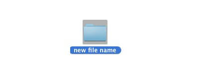 Mac OS Rename File Folder
