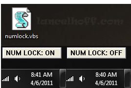 Numlocker Enabler - Disabler Script