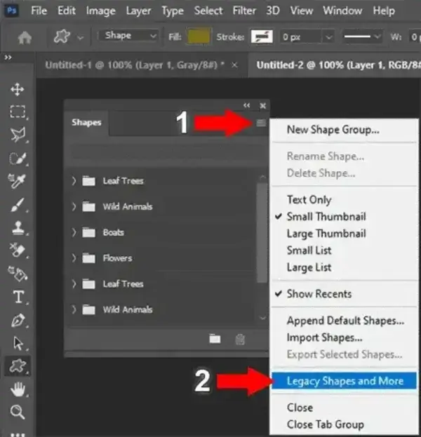 Photoshop Legacy Shapes Photoshop Legacy Shapes