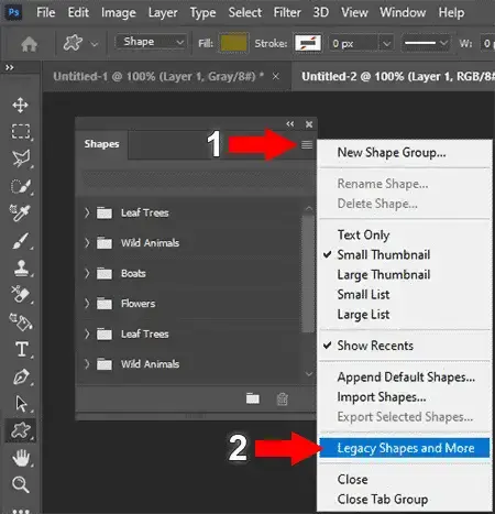 Photoshop Legacy Shapes