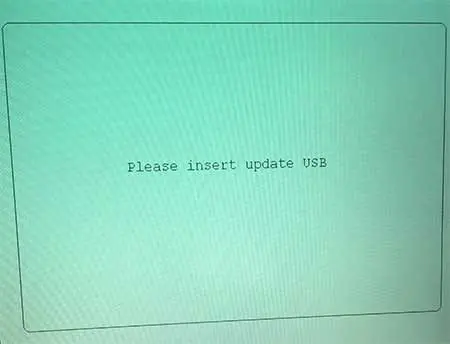 Please Insert Update USB - Bricked uCOnnect 8.4