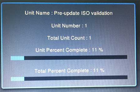 Pre update ISO validation