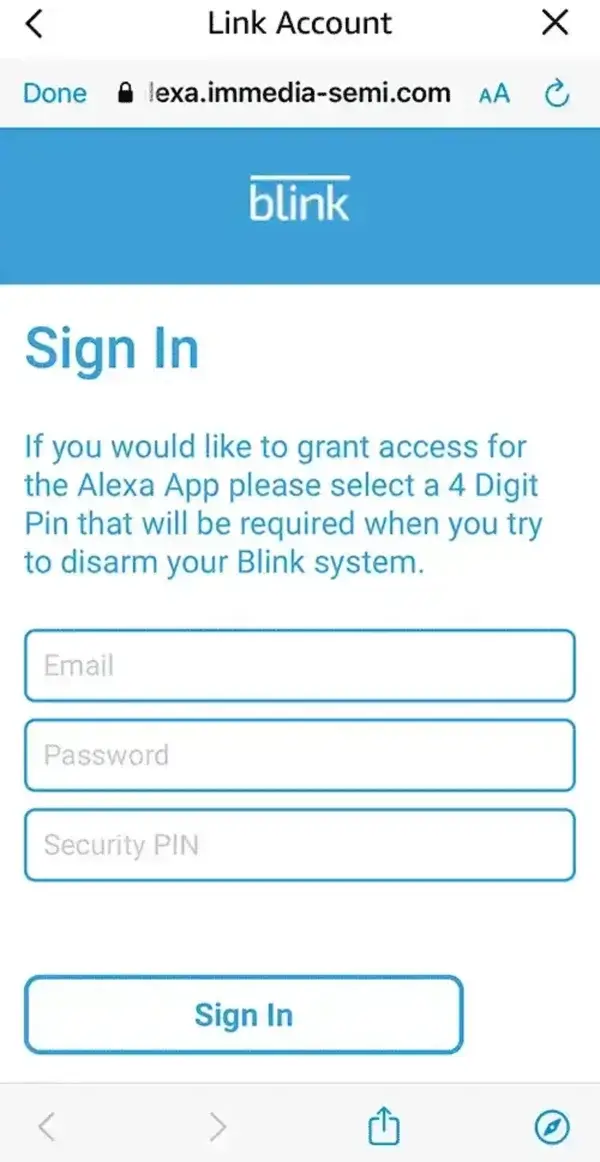 Relink Blink to Alexa to begin receiving notifications 
