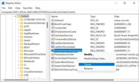 Remove Windows to Go