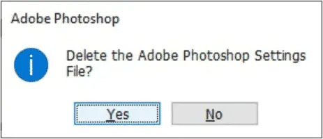 Reset Photoshop Reset Photoshop