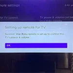 Roku Remote Setup Success