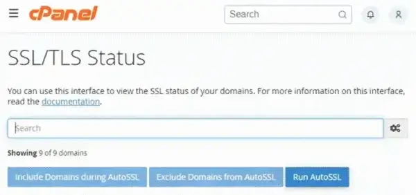 Run and Renew AutoSSL 
