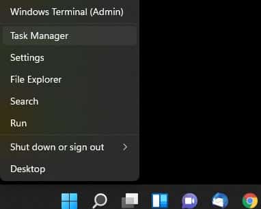 remote log in task manager shortcut