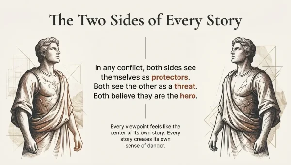 Two Sides To Every Story - Actually Three but that's another story.