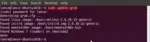 sudo update grub