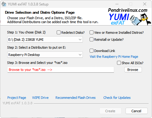 YUMI Raspberry Pi USB
