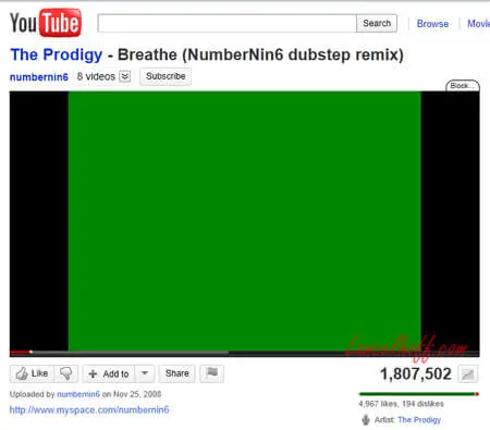 YouTube Green Screen instead of Video