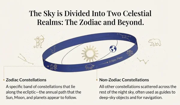 Zodiac and non Zodiac Constellations Defined Zodiac and non Zodiac Constellations