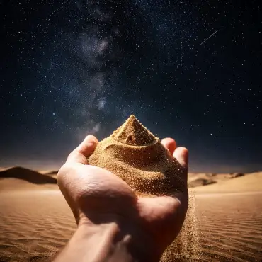 atoms in a grain of sand