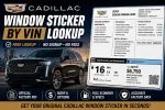 cadillac window sticker by vin
