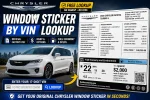 chrysler window sticker by vin