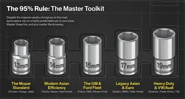 common oil drain plug sizes