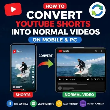 convert youtube shorts into normal videos