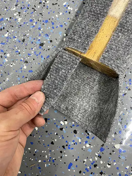 cutting bunk carpet ends