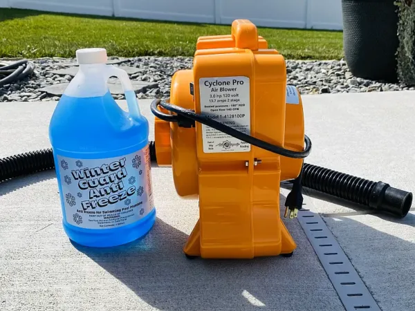 cyclone pool line blower and antifreeze