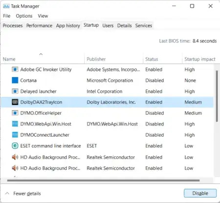 disabling startup programs on windows