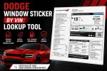 dodge window sticker by vin lookup tool