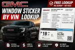 gmc window sticker by vin lookup tool