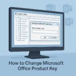 how to change microsoft office product key