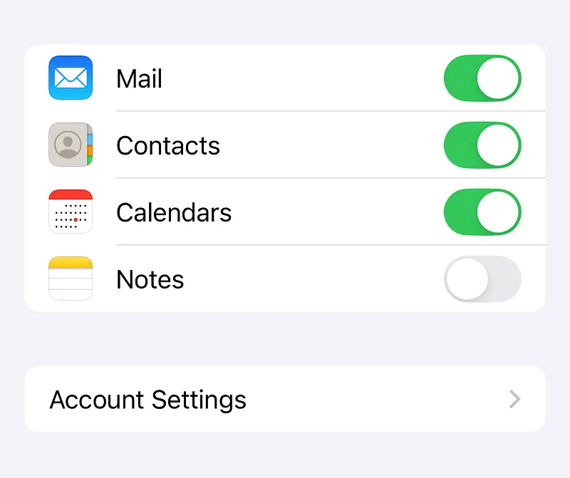 iphone notes in email