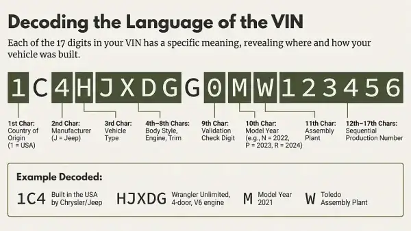jeep vin decoding decoding a jeep vin