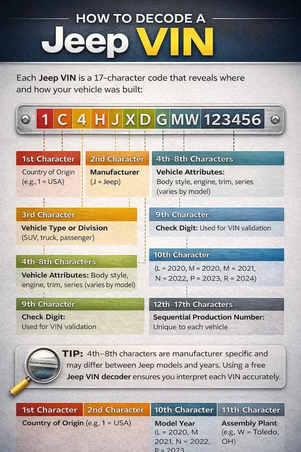 jeep vin decoding chart