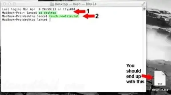 Create a New Text File on Mac