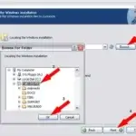 Locating the Windows installation
