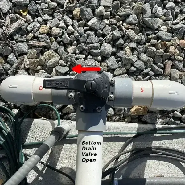 open drain valve only open drain valve