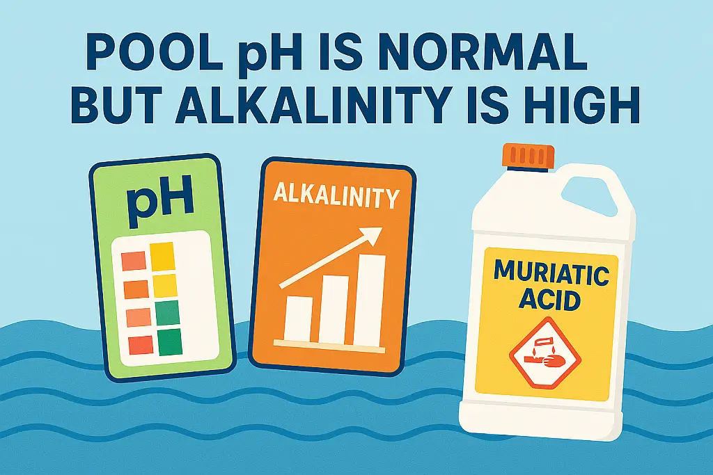 ph is normal but alkalinity is high