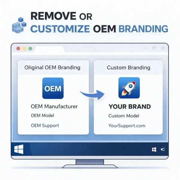 remove oem branding on windows