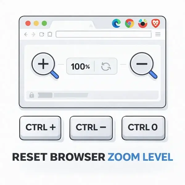 reset browser zoom level