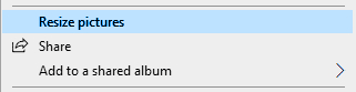 resize pictures
