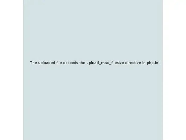 upload max file size php.ini