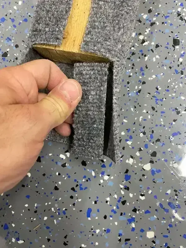 Wrapping carpet ends