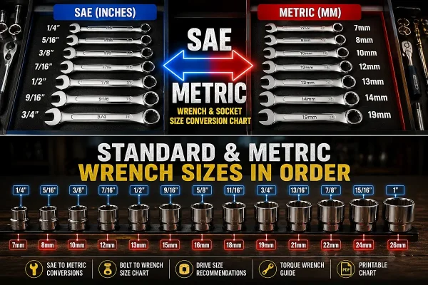 wrench and socket sizes